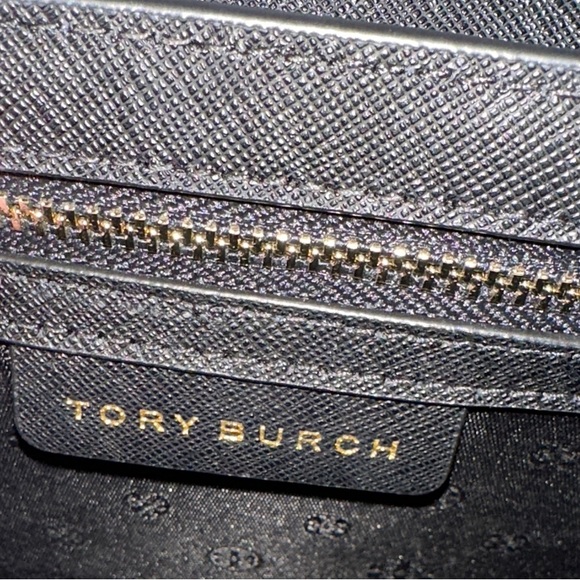 Tory Burch Black Saffiano Leather Chain Crossbody with Gold Hardware - Picture 5 of 5